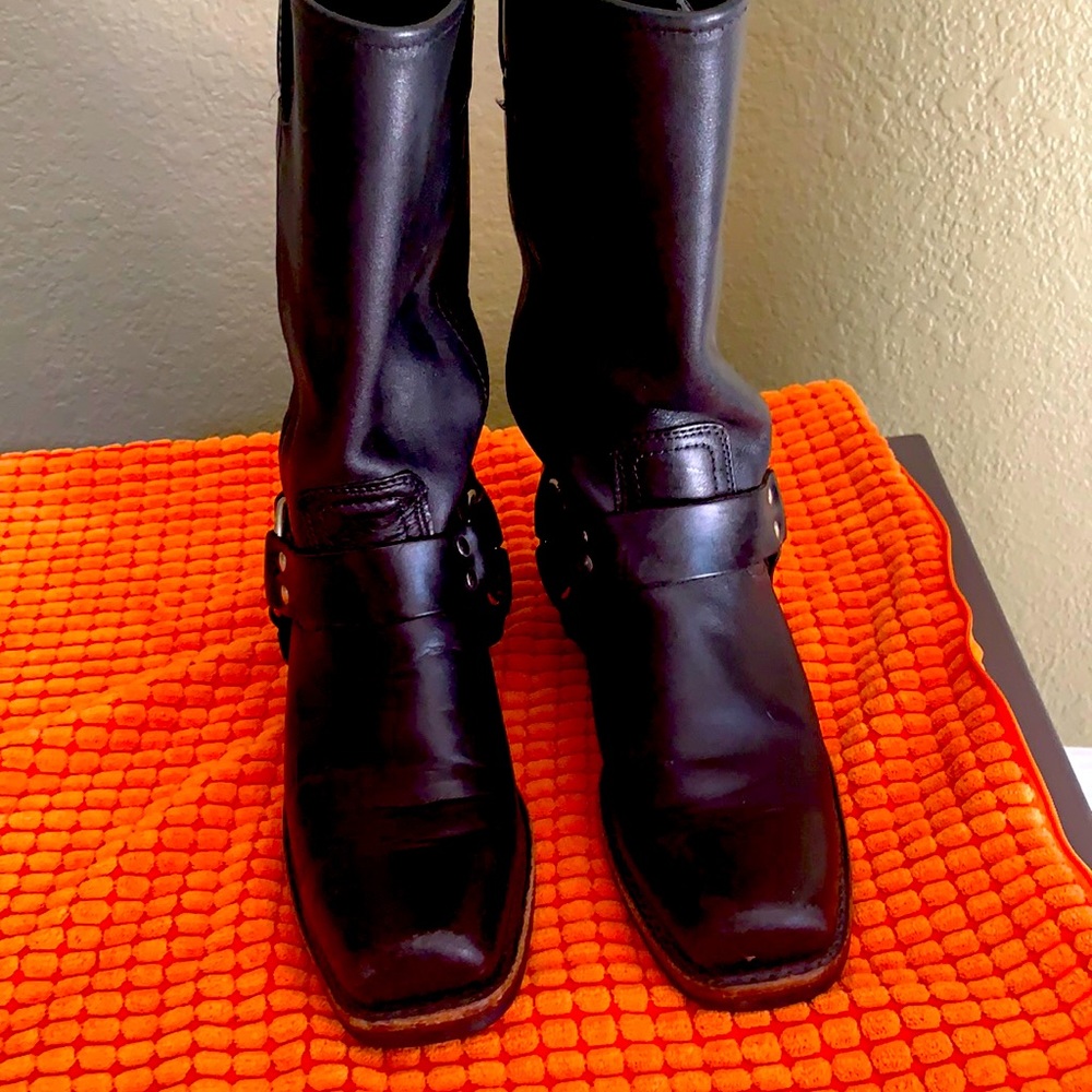 Beautiful frye boot harness .